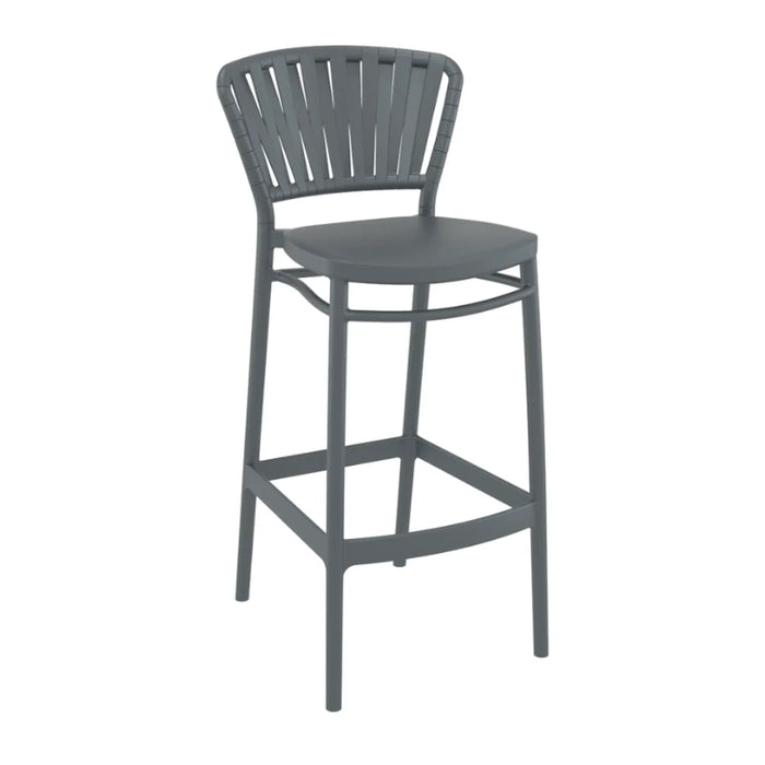 elevenpast Bar Stool Dark Grey Portofino Outdoor Bar Stool TIS215DARKGREY