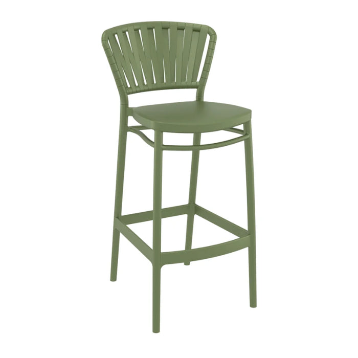 elevenpast Bar Stool Olive Green Portofino Outdoor Bar Stool TIS215OLIVEGREE