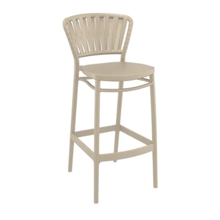 elevenpast Bar Stool Taupe Portofino Outdoor Bar Stool TIS215TAUPE