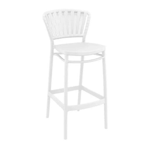 elevenpast Bar Stool White Portofino Outdoor Bar Stool TIS215WHITE