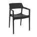 elevenpast Chairs Black Tulum Arm Chair - Polypropylene Outdoor/Indoor Chair TIS220BLACK