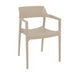 elevenpast Chairs Taupe Tulum Arm Chair - Polypropylene Outdoor/Indoor Chair TIS220TAUPE