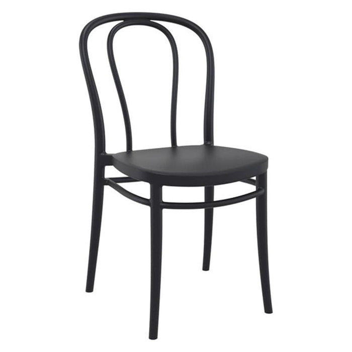 elevenpast Black Victor Polypropylene  Indoor/Outdoor Chair TIS252BLACK