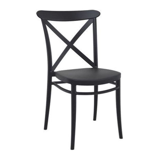 elevenpast Black Cross Chair TIS254BLACK