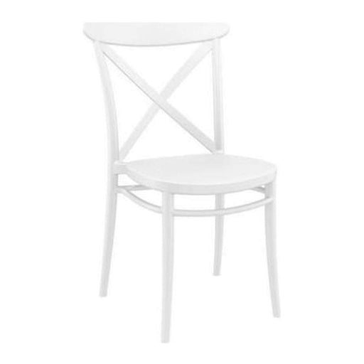 elevenpast White Cross Chair TIS254WHITE