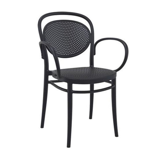 elevenpast Black Marcel Arm Chair TIS258BLACK
