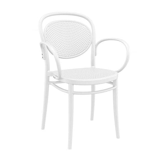 elevenpast White Marcel Arm Chair TIS258WHITE