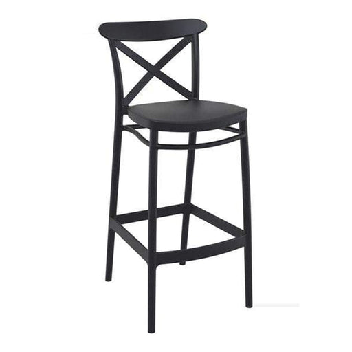 elevenpast Black Cross Kitchen Stool TIS264BLACK