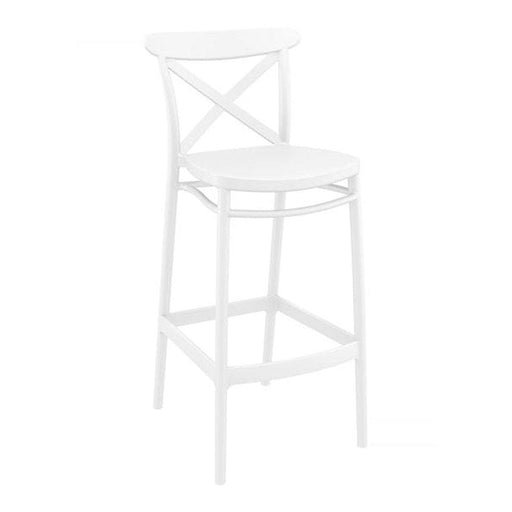 elevenpast White Cross Kitchen Stool TIS264WHITE
