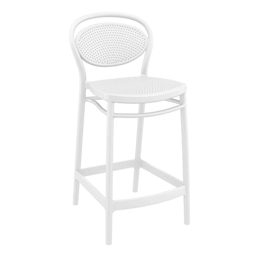 elevenpast White Marcel Kitchen Stool TIS268WHITE