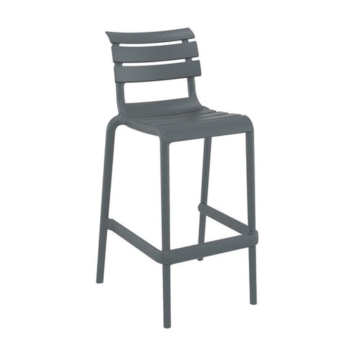 elevenpast Bar stool Dark Grey Helen Polypropylene Bar Stool TIS273DGREY