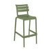elevenpast Bar stool Olive Green Helen Polypropylene Bar Stool TIS273GREEN