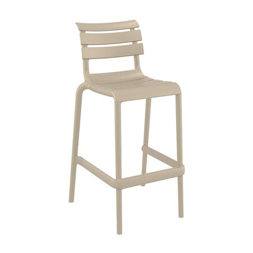 elevenpast Bar stool Taupe Helen Polypropylene Bar Stool TIS273TAUPE