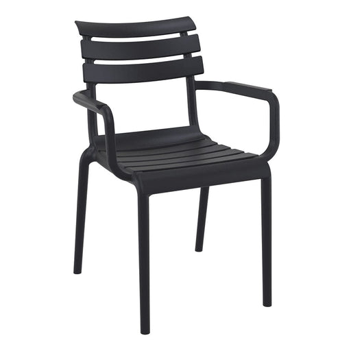 elevenpast Black Paris Outdoor Arm Chair - Polypropylene TIS282BLACK