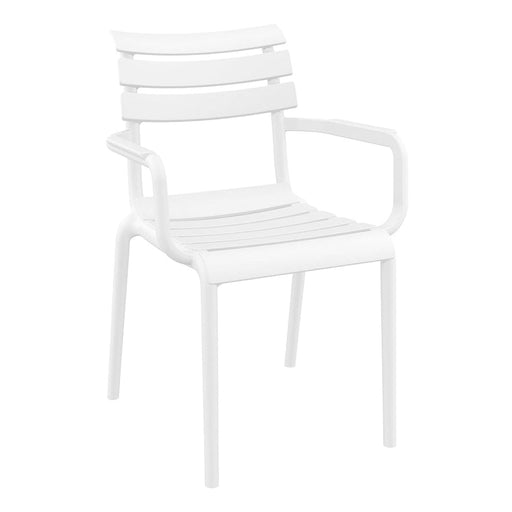 elevenpast White Paris Outdoor Arm Chair - Polypropylene TIS282WHITE