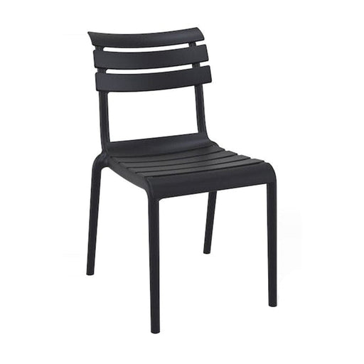 elevenpast Black Helen Outdoor Side Chair - Polypropylene TIS284BLACK