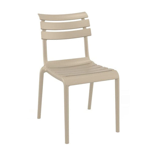 elevenpast Taupe Helen Outdoor Side Chair - Polypropylene TIS284TAUPE