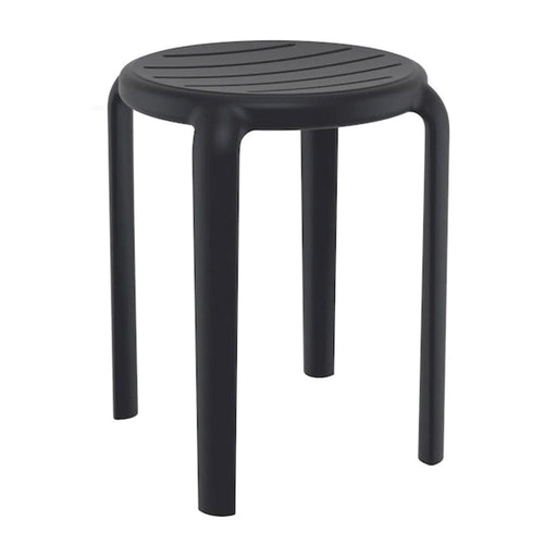 elevenpast Black Tom 45 Outdoor Stool - Polypropylene TIS286BLACK