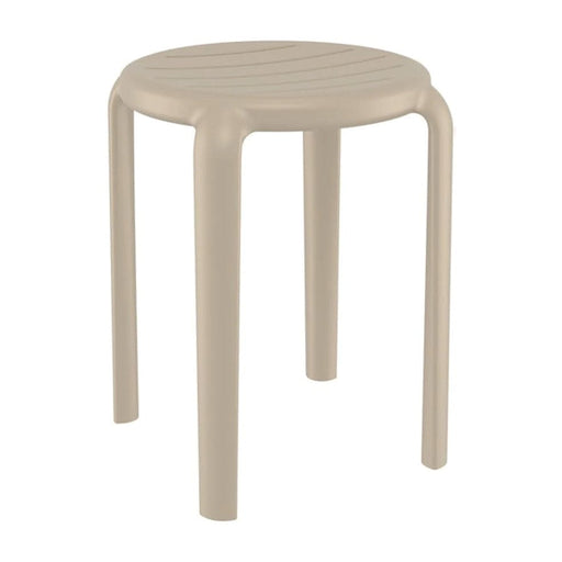elevenpast Taupe Tom 45 Outdoor Stool - Polypropylene TIS286TAUPE