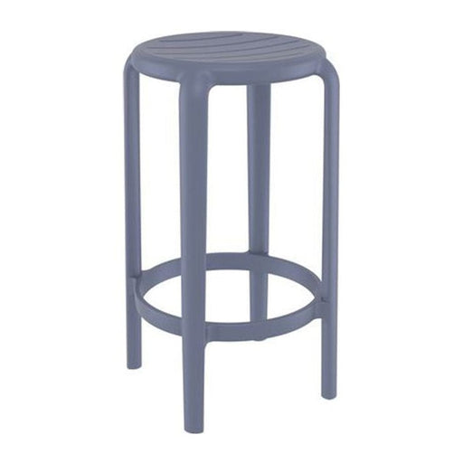 elevenpast Dark Grey Tom 65 Bar Stool - Polypropylene TIS287DARKGREY