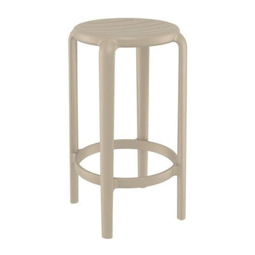 elevenpast Taupe Tom 65 Bar Stool - Polypropylene TIS287TAUPE