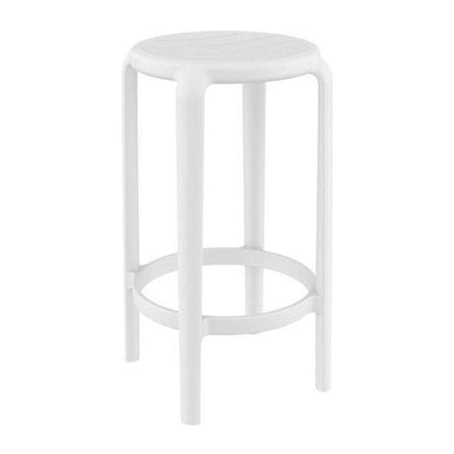 elevenpast White Tom 65 Bar Stool - Polypropylene TIS287WHITE