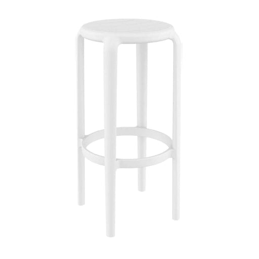 elevenpast White Tom 75 Bar Stool - Polypropylene TIS288WHITE