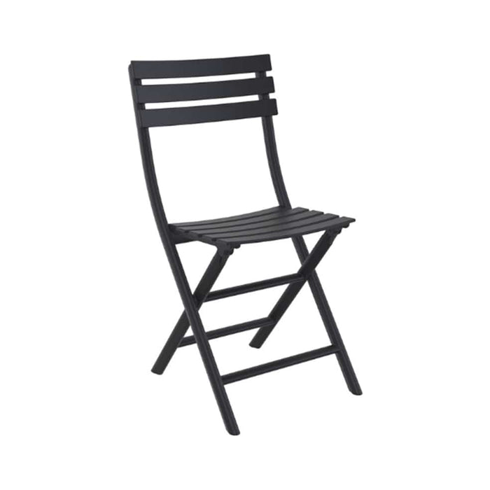 elevenpast Chair Black Helen Polypropylene Folding Chair Black | Opaline Green | Dark Grey | Taupe TIS290BLACK