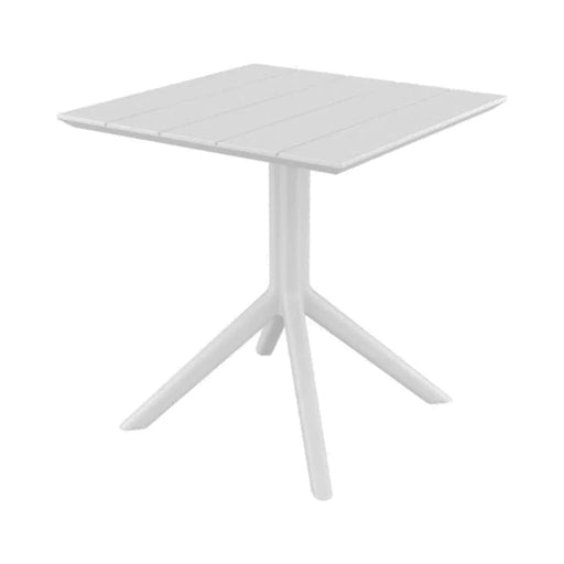 elevenpast Tables White Paris Polypropylene Dining Table Medium Black | White | Taupe | Drak Grey TIS296WHITE