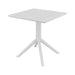 elevenpast Tables White Paris Polypropylene Dining Table Medium Black | White | Taupe | Drak Grey TIS296WHITE