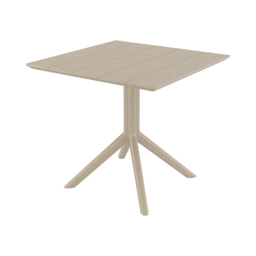 elevenpast Tables Taupe Paris Polypropylene Dining Table Large Black | White | Taupe | Drak Grey TIS298TAUPE