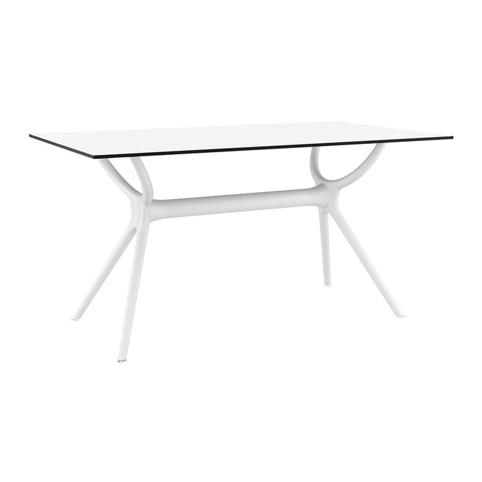 elevenpast Tables 80 x 140 / White Airlow Table TIS705WHITE 0700254842875