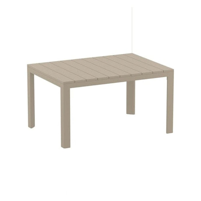 elevenpast Taupe Atlantic Extendible Table 140-210 | Polypropylene & Aluminium TIS762TAUPE