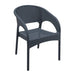 elevenpast Dark Grey Panama Chair TIS808DARKGREY