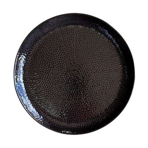 elevenpast Ceramic Snakeskin Pattern Plate Charcoal TJL25392
