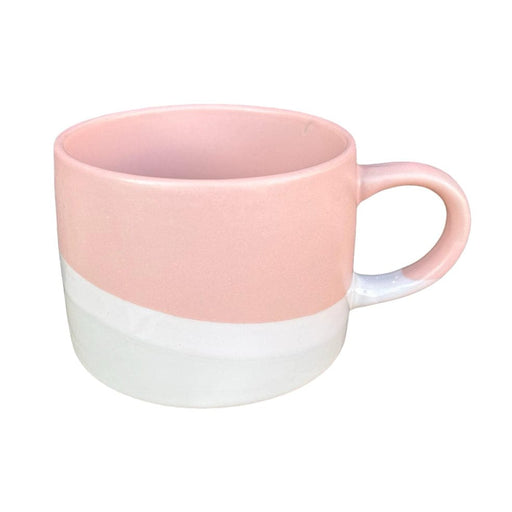 elevenpast Pink Ceramic Split Colour Mug Green | Blue | Pink | Coral TJL25542A