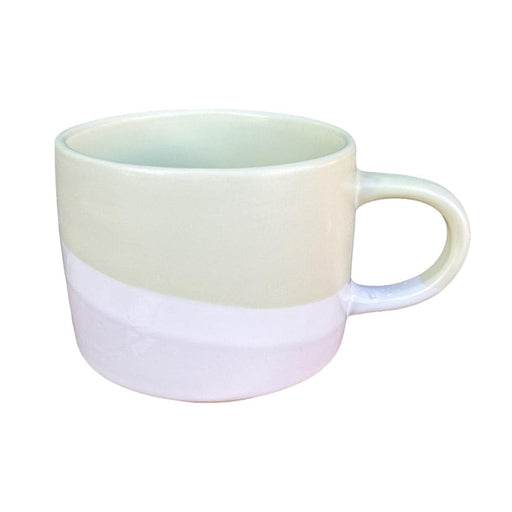 elevenpast Green Ceramic Split Colour Mug Green | Blue | Pink | Coral TJL25542B