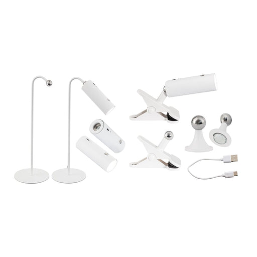 elevenpast table lamp White Multifunctional Rechargeable Table Lamp | Black or White TL003 WHITE 6007226020137