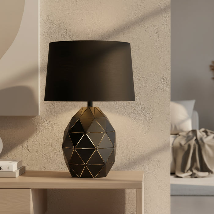 elevenpast Table Lamp Geomax Black Table Lamp - Style 2 TL099 BLACK 6007226050240