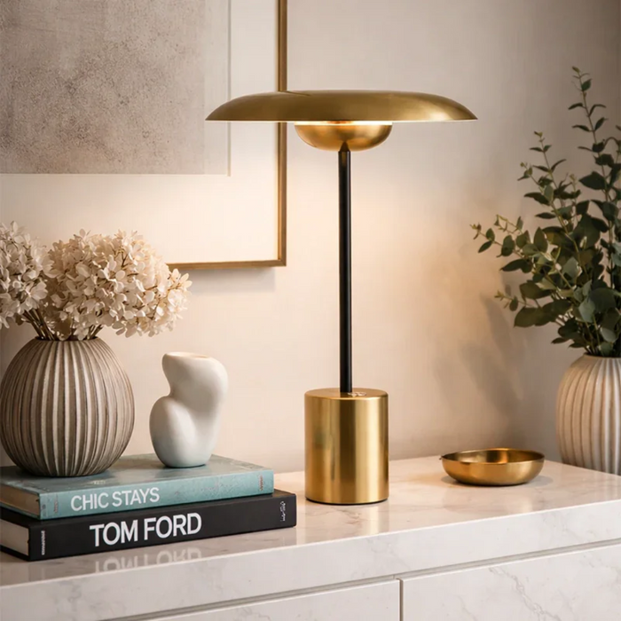 elevenpast table lamps Nero Stem Table Lamp - Black and Gold TL103 GOLD