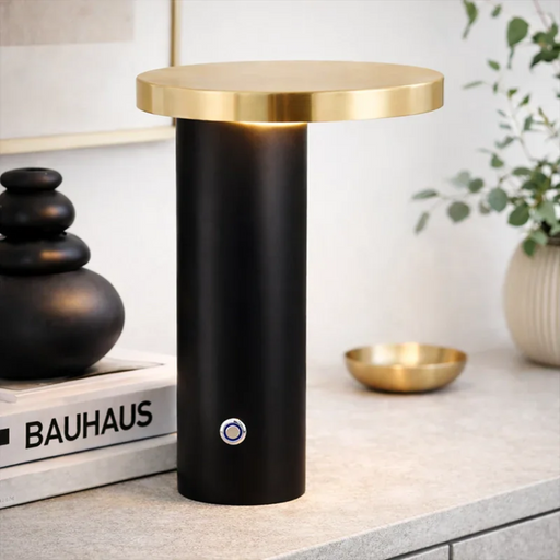 elevenpast table lamps Nero Column Table Lamp - Black and Gold TL105 BK/GD