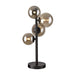 elevenpast Lamps Constellation Table Lamp Metal with Smokey glass 4 light TL600 MATT BLACK 6007226079890