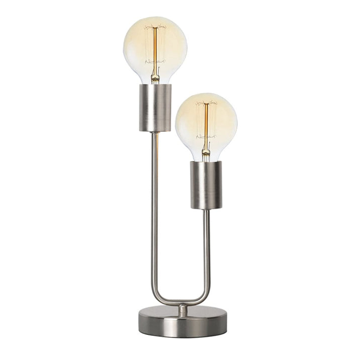 elevenpast Lamps Chrome Trophy Metal Table Lamp 2 Light Black | Gold | Chrome TL651 SATIN 6007226080957