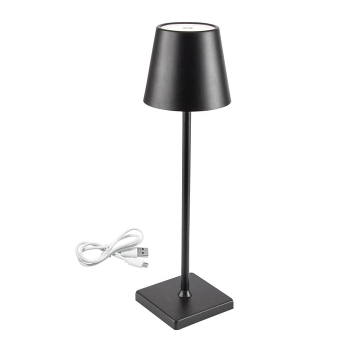elevenpast table lamp Black Hailey Rechargeable Metal Table Lamp TL665 BLACK 6007226082555