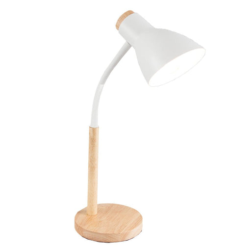 elevenpast table lamp White Flexi Adjustable Arm Table Lamp | Black or White TL667 WHITE 6007226082623