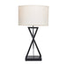 elevenpast table lamp Berholt Table Lamp | Black, Beige and Chrome TL695 BLACK 6007226084856