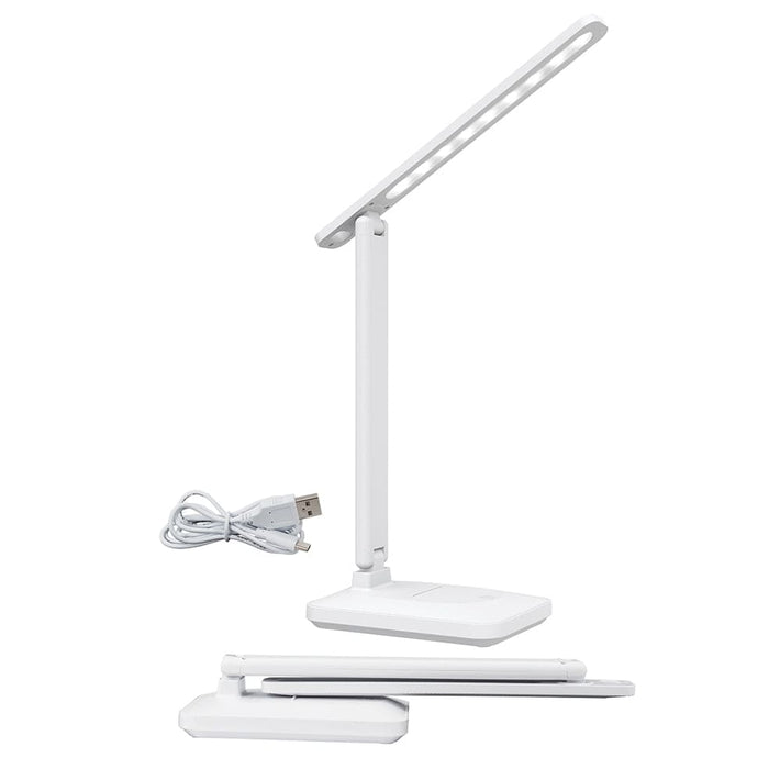 elevenpast table lamp White Lenny Rechargeable Folding Desk Lamp | Black or White TL702 WHITE