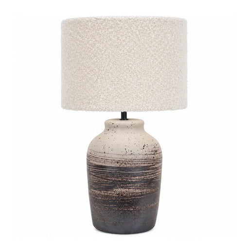 elevenpast Table Lamp Hilary Ceramic Table Lamp with Shade TL826 STONE 6007226086867