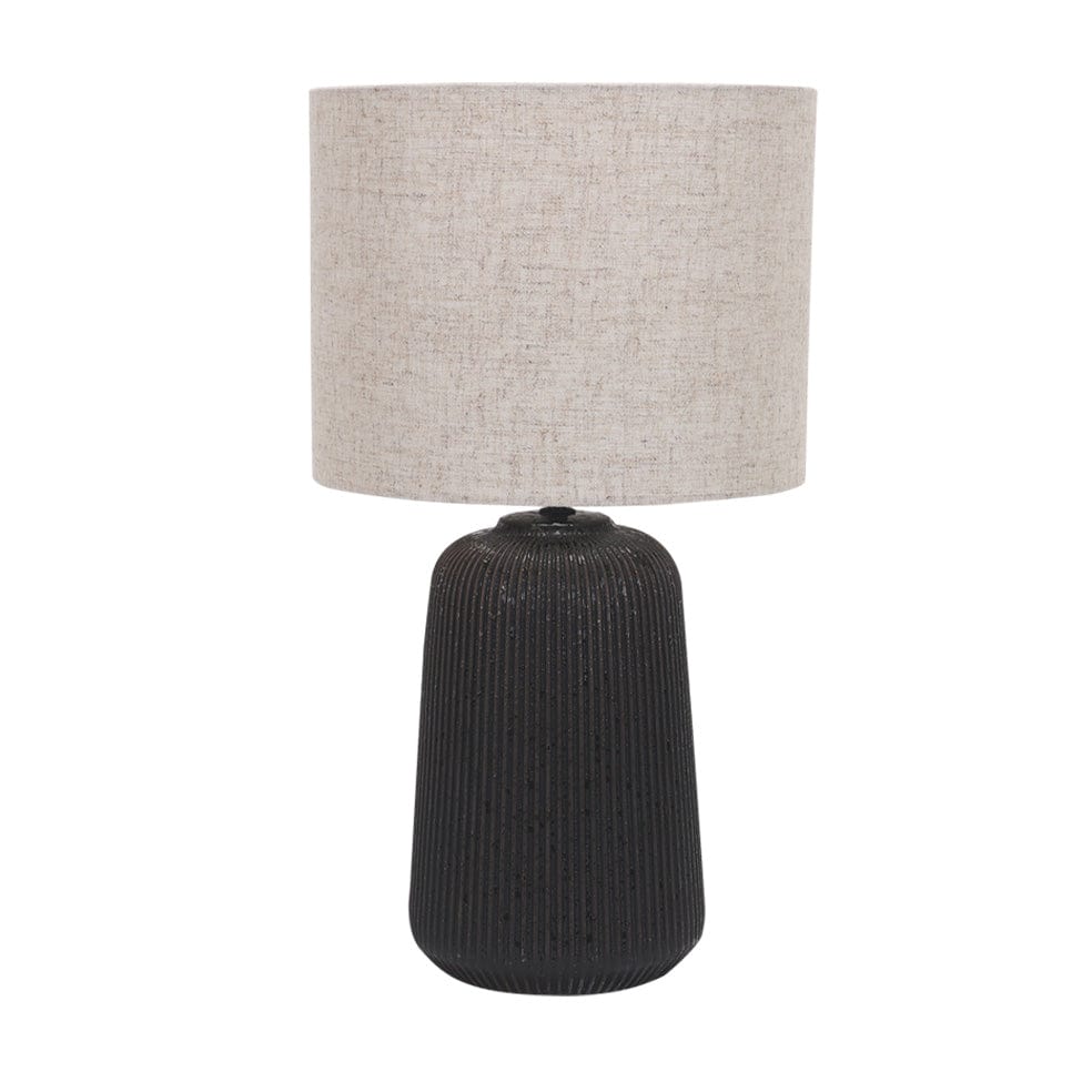 Hayley Ceramic Table Lamp Black– elevenpast