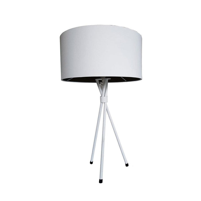 elevenpast table lamp White Plain Tripod Table Lamp TLMT0008W | SHAD0606